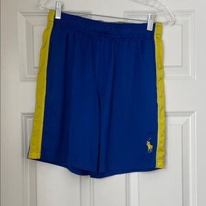 Polo by Ralph Lauren Men's Blue and Yellow Shorts